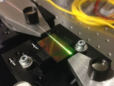 Laser integrated on a silicon chip